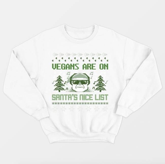 Vegans Are On Santa's Nice List Christmas Jumper (Unisex)