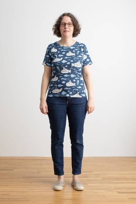 Austin Top - Submarines Navy & Blue