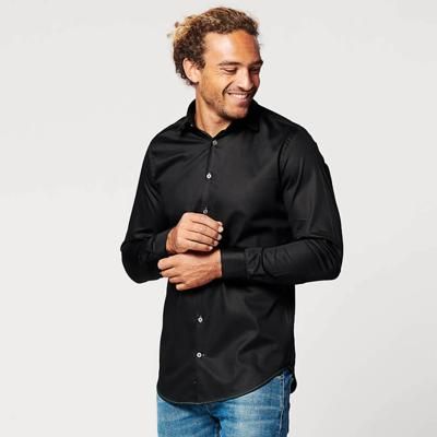 Shirt - Slim Fit - Circular Black