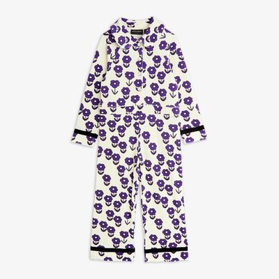 Spaceflower velour jumpsuit