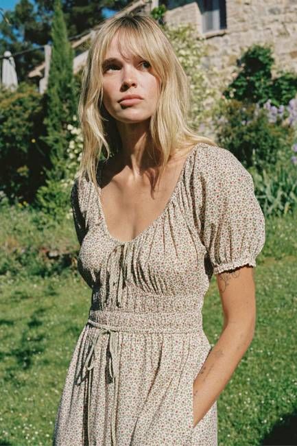 The Brynne Dress | Creme Strawberry