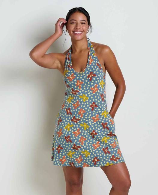 Plumeria Halter Dress