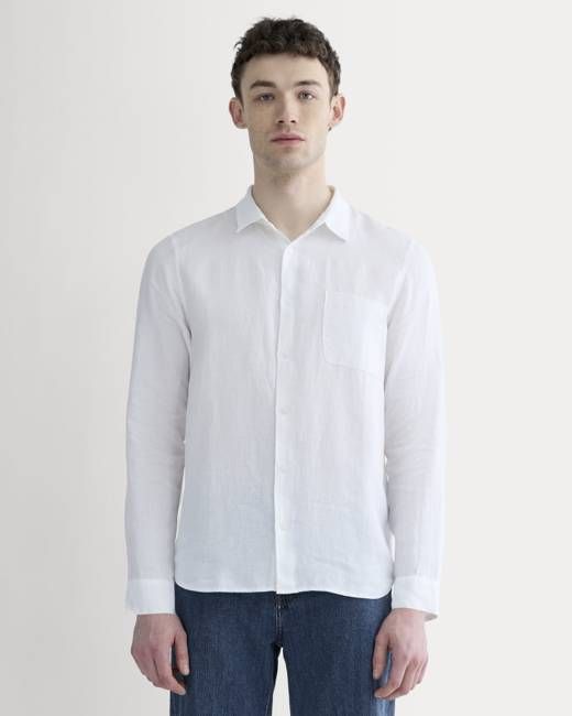 The Classic Shirt in Linen | White