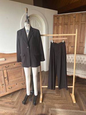 Atelier Pleated Pant 2 - Cocoa Gabardine