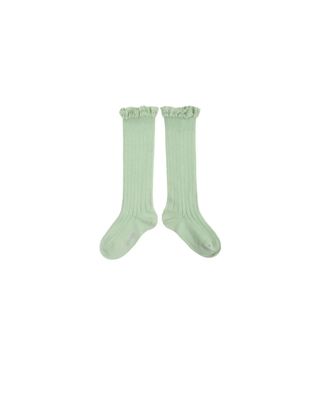 Collegien Ruffle Knee Socks - mint