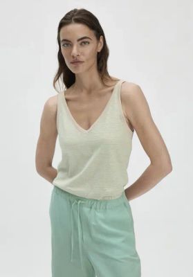 Striped Jersey Top Regular made of linen and organic cotton