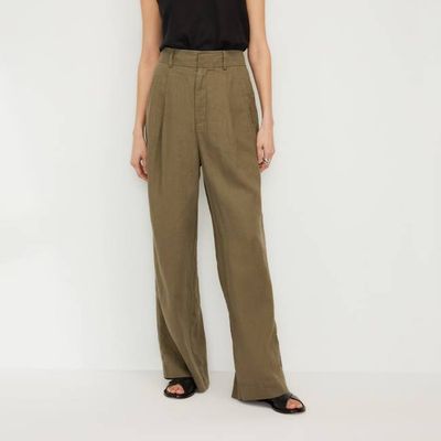 The Linen Way-High® Drape Pant  | Kalamata