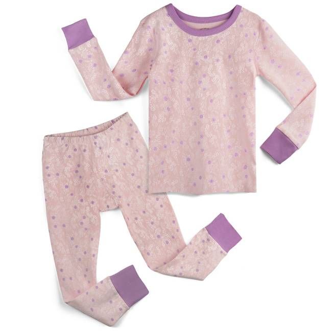 100% Organic Cotton Long Sleeve Pajamas for Kids: Garden Path Collection