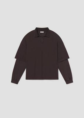 Curren Double Sleeve Polo in Elysian