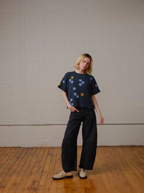 Albers Short Sleeve Sweater Tee - Cordierite