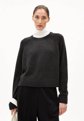 DILIRIAA REGLANA STRICKPULLOVER | stahlmeliert