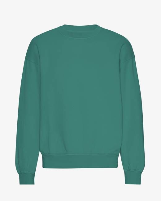 Organic Oversized Crew - Pine Green