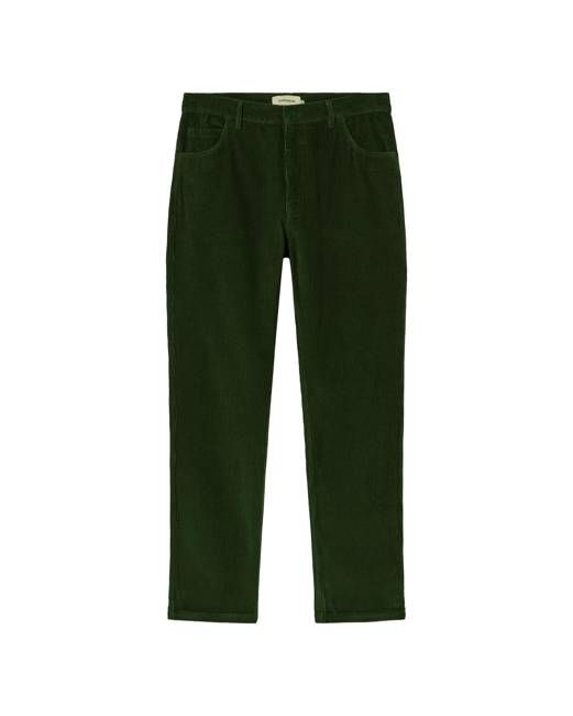 Corduroy green pants 5 pockets