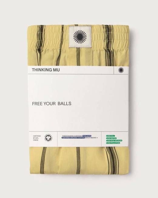 Yellow black striped boxers