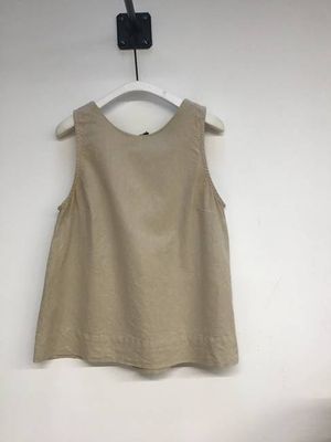 Effi Cotton Linen Vest in Sand S Preloved