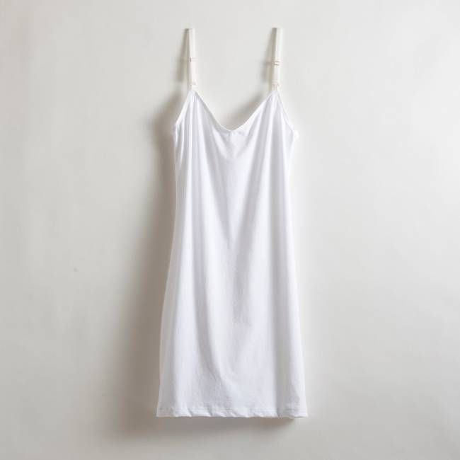 White Jersey Slip