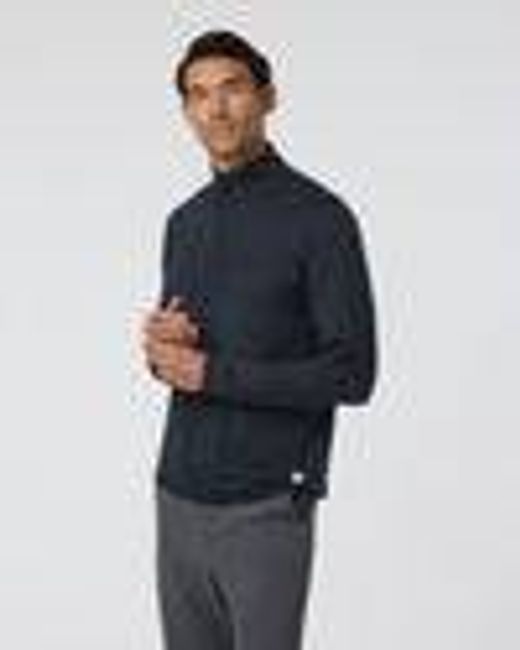 Ponto Half Zip Mock Neck | Ink Heather | Vuori