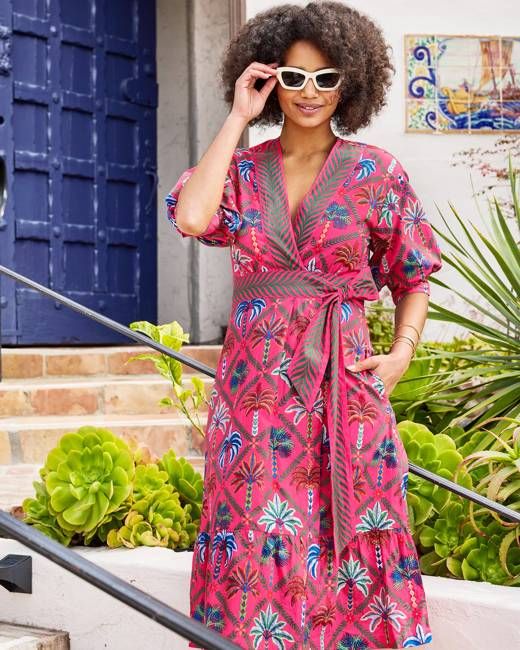 Palm Tree Paradise - Gabriela Dress - Cocktail Umbrella