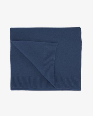 Merino Wool Scarf - Petrol Blue