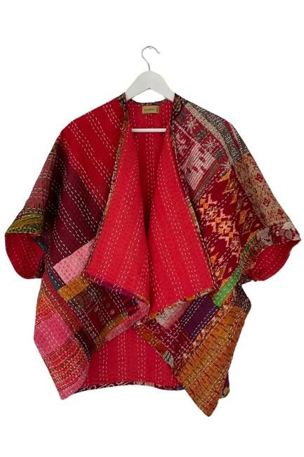 NEW! PETITE Vintage Patchwork Stories Kimono No.56