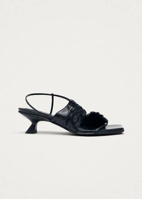 Schwarze Ledersandalen von Juniper