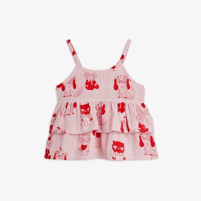 Minibabies Woven Frill Tank Top