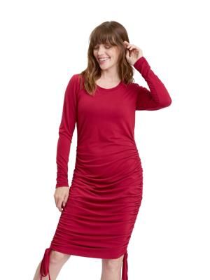 Thia Luxe Jersey Ruched Midi Dress