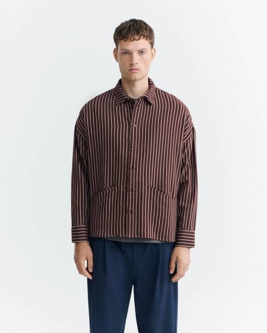 Thinking Mu Striped O'hara Jim Shirt