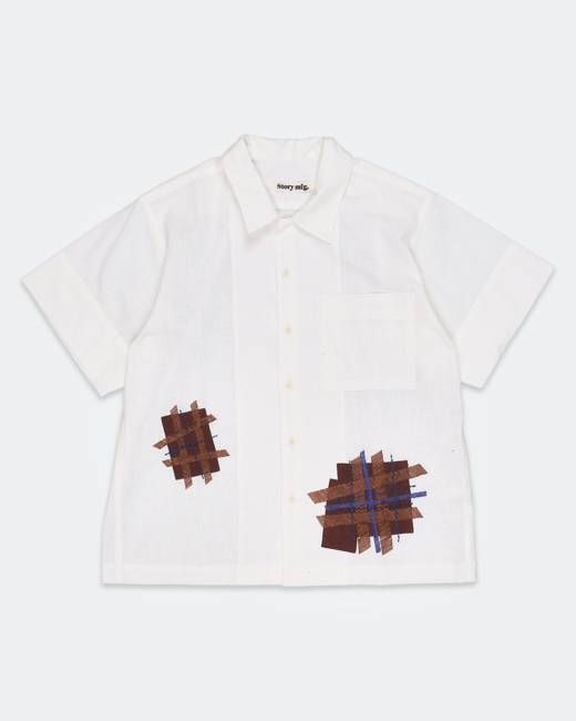 Uniform Shirt - Ecru Patched Up