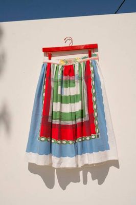 Stella Drindle Skirt - Plaid/Floral (M)