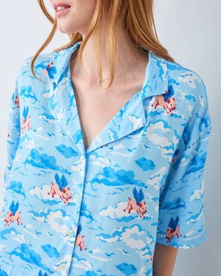 When Pigs Fly - Original Fit Eco Satin Wildest Dreams Set - Pale Blue