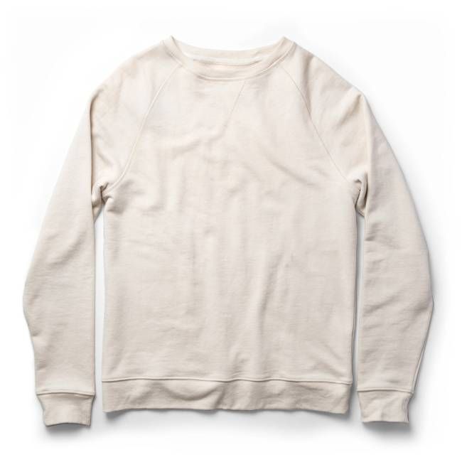 The Crewneck in Natural Donegal Terry
