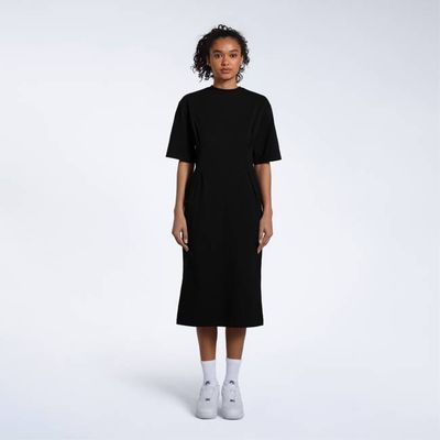 Pleated Waist Organic T-Shirt Dress