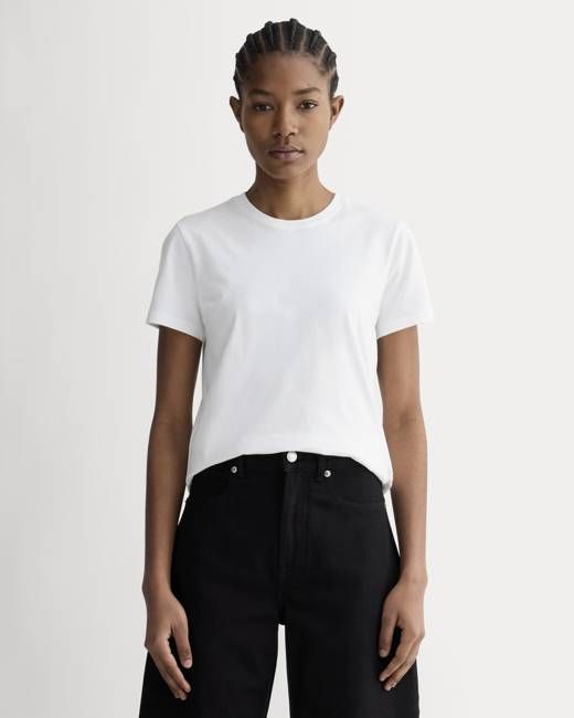 The Slim Crew in Essential Cotton | White