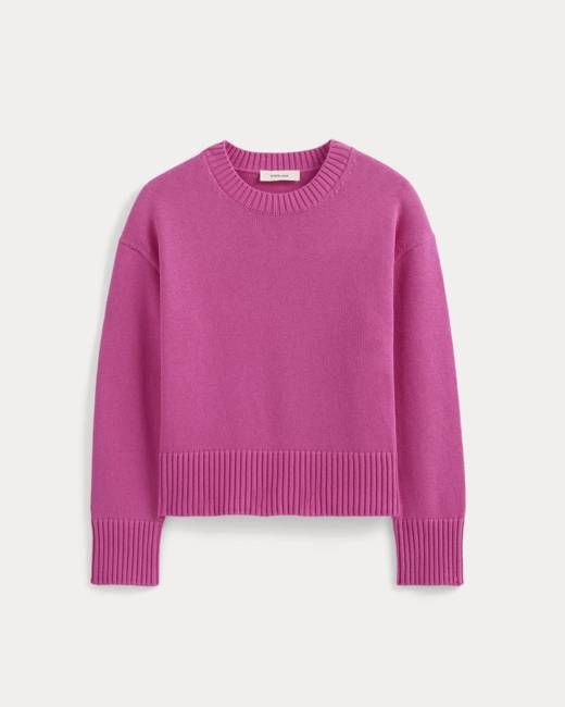 The Boxy Sweater in Everyday Cotton | Rose Violet