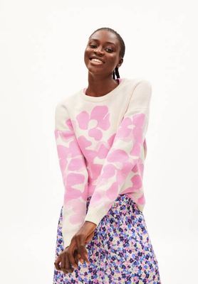 OLESSYAA AQUA FLORAL| oatmilk-raspberry pink