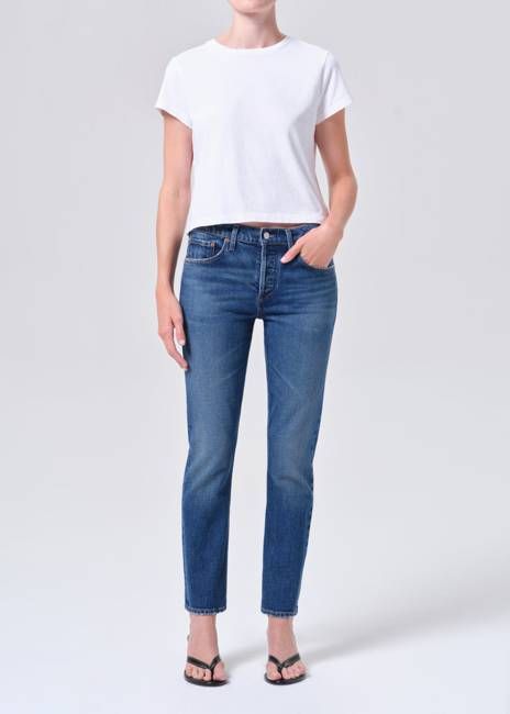 Cocktail Ankle Jean (Comfort Stretch) in Outline