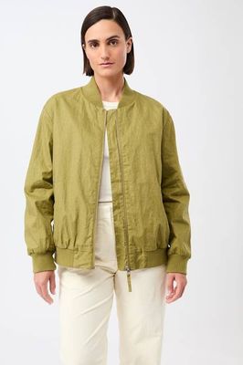 Bomberjacke mit seitlichen Reißverschlüssen (Green Olive)