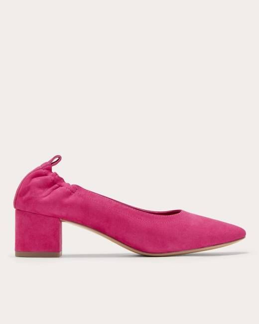 The Day Heel | Red Currant Suede