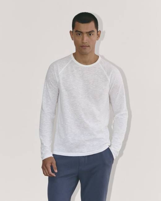 The Rec Long-Sleeve Crew | White