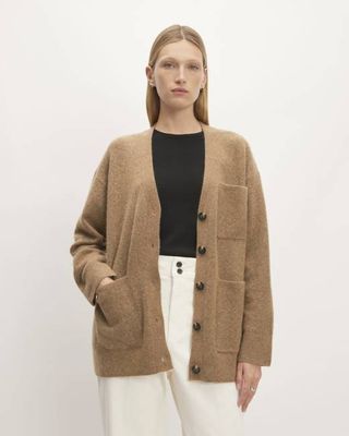 The Cozy-Stretch Relaxed Cardigan | Heathered Toasted Coconut