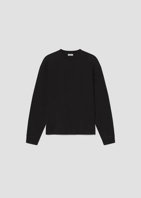 Asha Long Sleeve Mock Neck Tee in Black