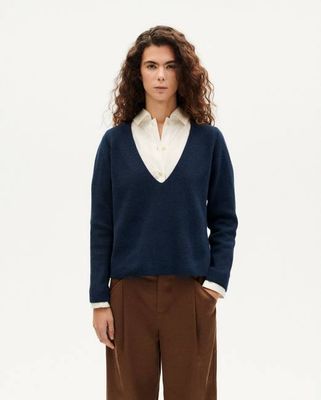 Aloma blue cashmere sweater