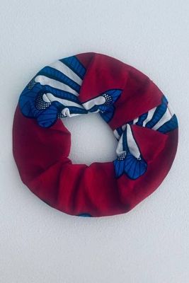 Scrunchie in Red Butterfly