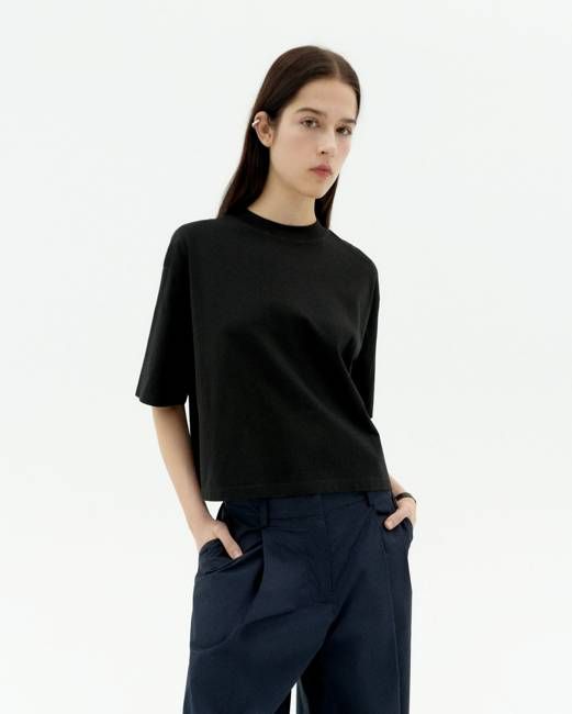 Black oversize Lena t-shirt