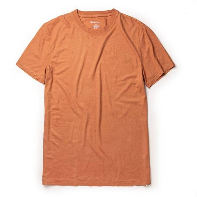 The Cotton Hemp Tee in Sunburn