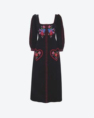 Pink City Prints Love Bird Dress