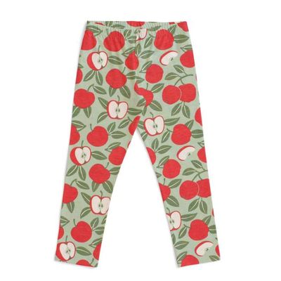 Baby Leggings - Apples Red & Green