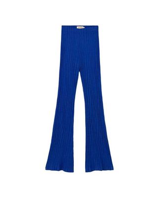 Blue comfy knit Ecovero Naia pants