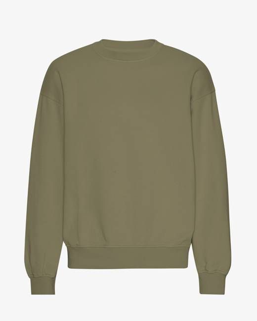 Organic Oversized Crew - Dusty Olive